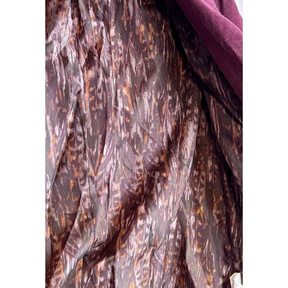 Calvin Klein Jeans Lined Corduroy Blazer Y2K Academia Button Front Burgundy L - Picture 8 of 10